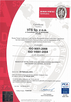 ISO 9001 2008, ISO 14001 2004